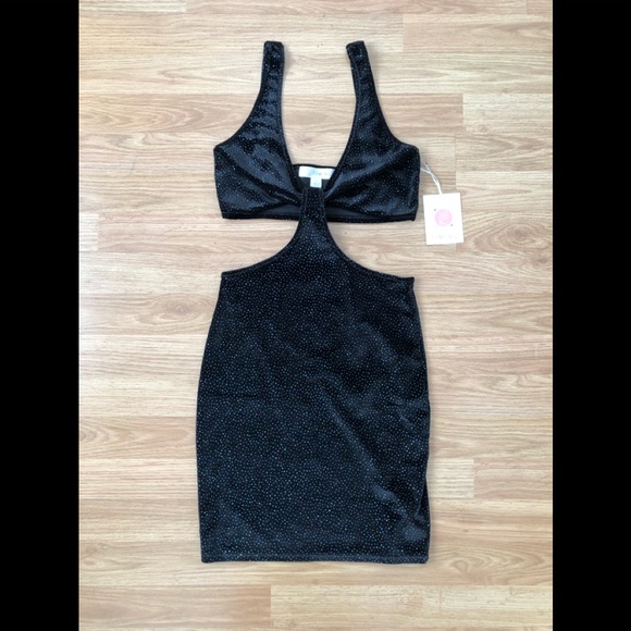 Black Party Dress Size S Timing Women’s Outfit Summer Cocktail Sexy Mini Glitter - Picture 7 of 8